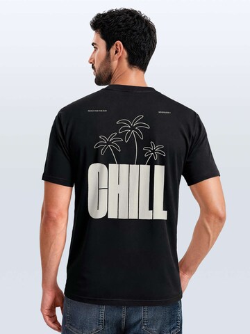 Neverless Shirt 'chill' in Black