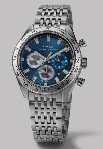 Montre à affichage analogique 'Waterbury' TIMEX en argent : devant