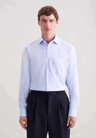 SEIDENSTICKER Regular fit Business Shirt in Blue: front
