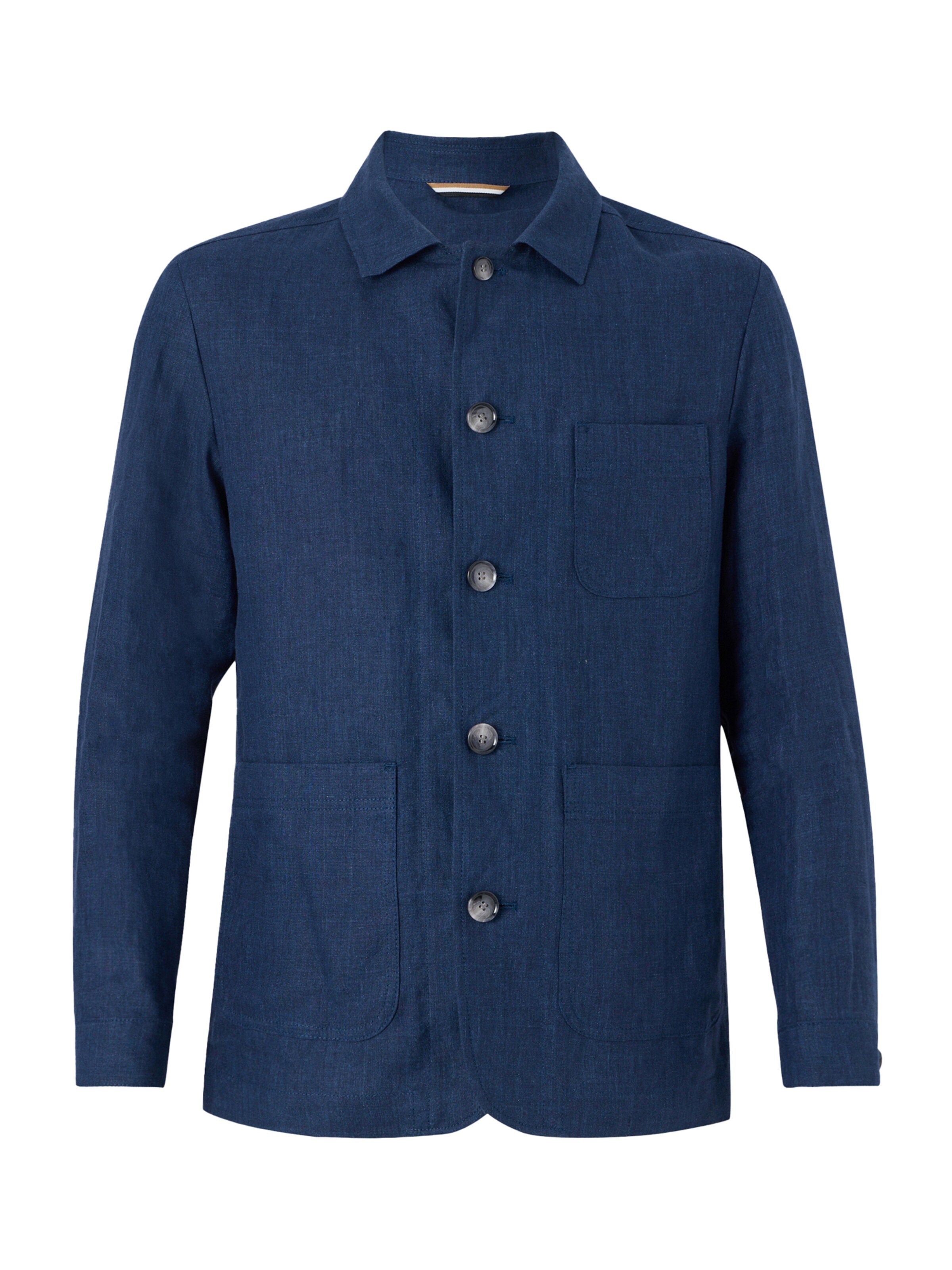 BOSS Přechodná bunda 'CARPER' – modrá: přední strana