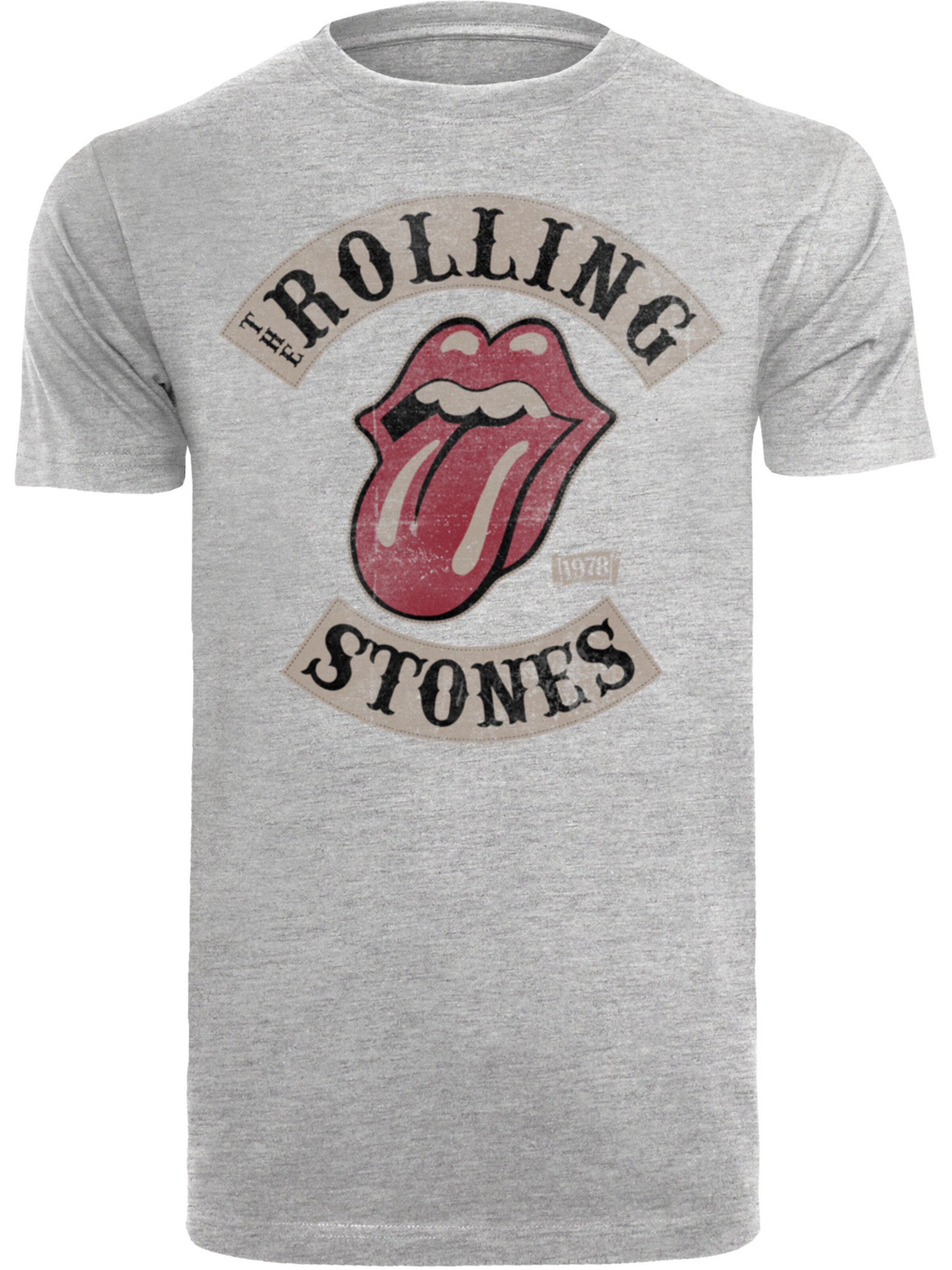 F4NT4STIC Shirt 'The Rolling Stones' in Grau: Vorderseite