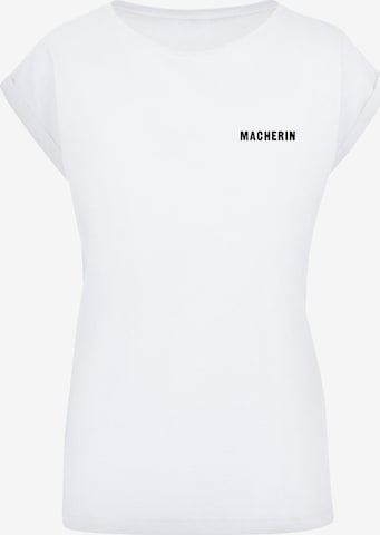 T-shirt 'Macherin' F4NT4STIC en blanc : devant