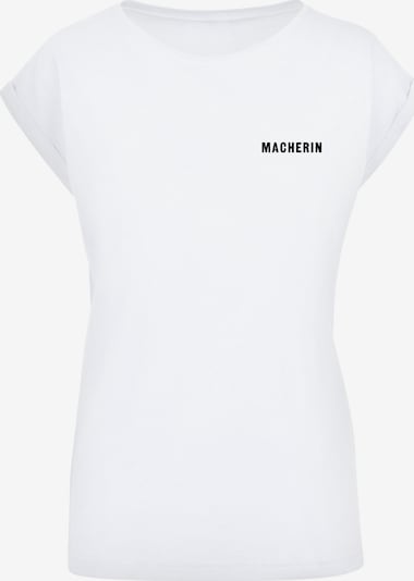 F4NT4STIC Shirt 'Macherin' in de kleur Zwart / Wit, Productweergave
