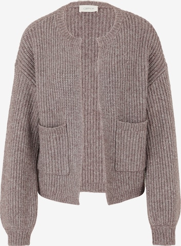 Cartoon Strickjacke in Lila: Vorderseite