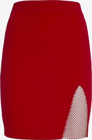 Influencer Rok 'Rhinestone' in Rood