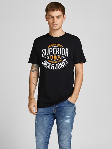 JACK & JONES Shirt in Zwart: voorkant