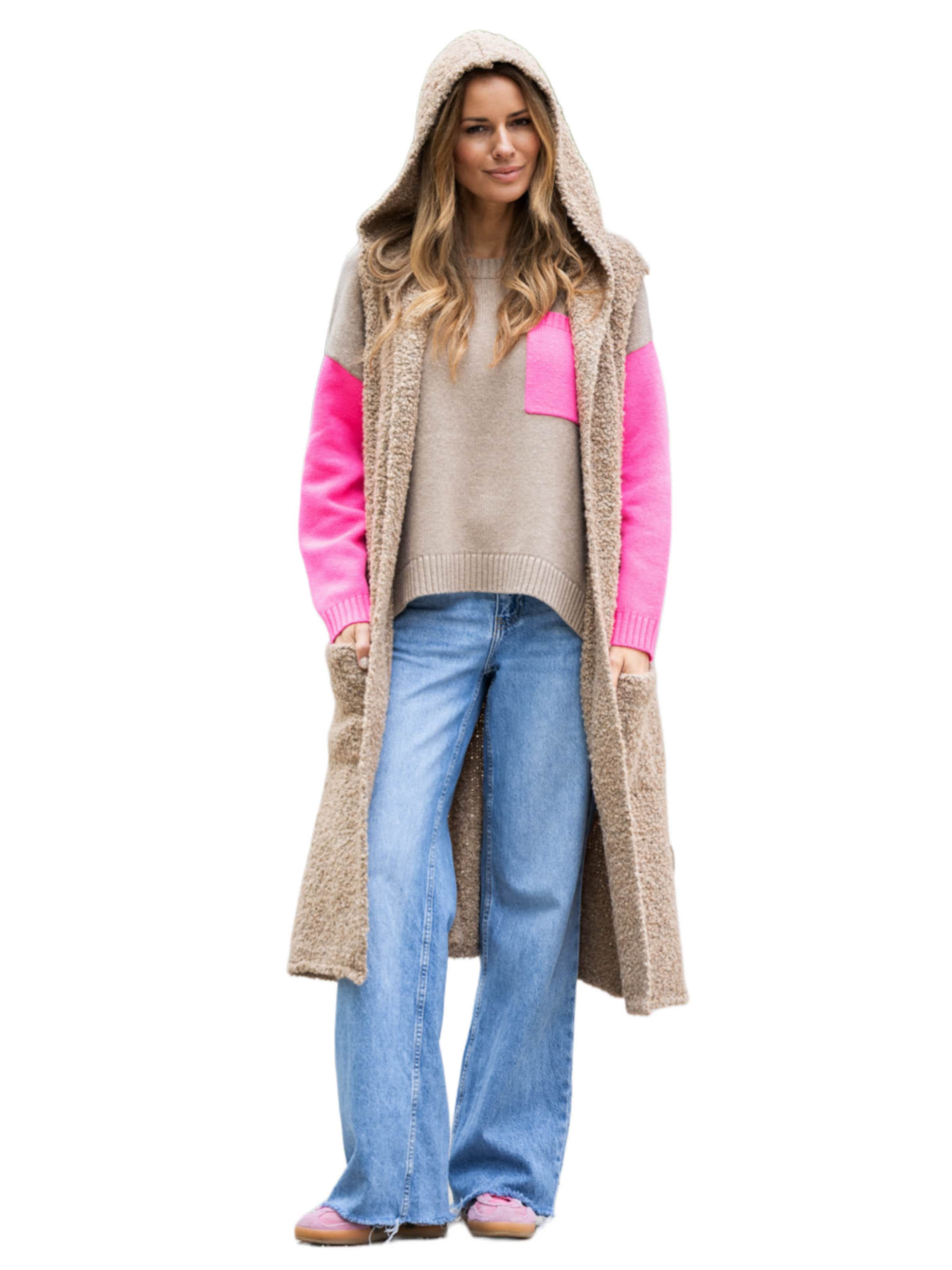 LIKS. Munich Knitted Vest 'Keep the feeling' in Beige