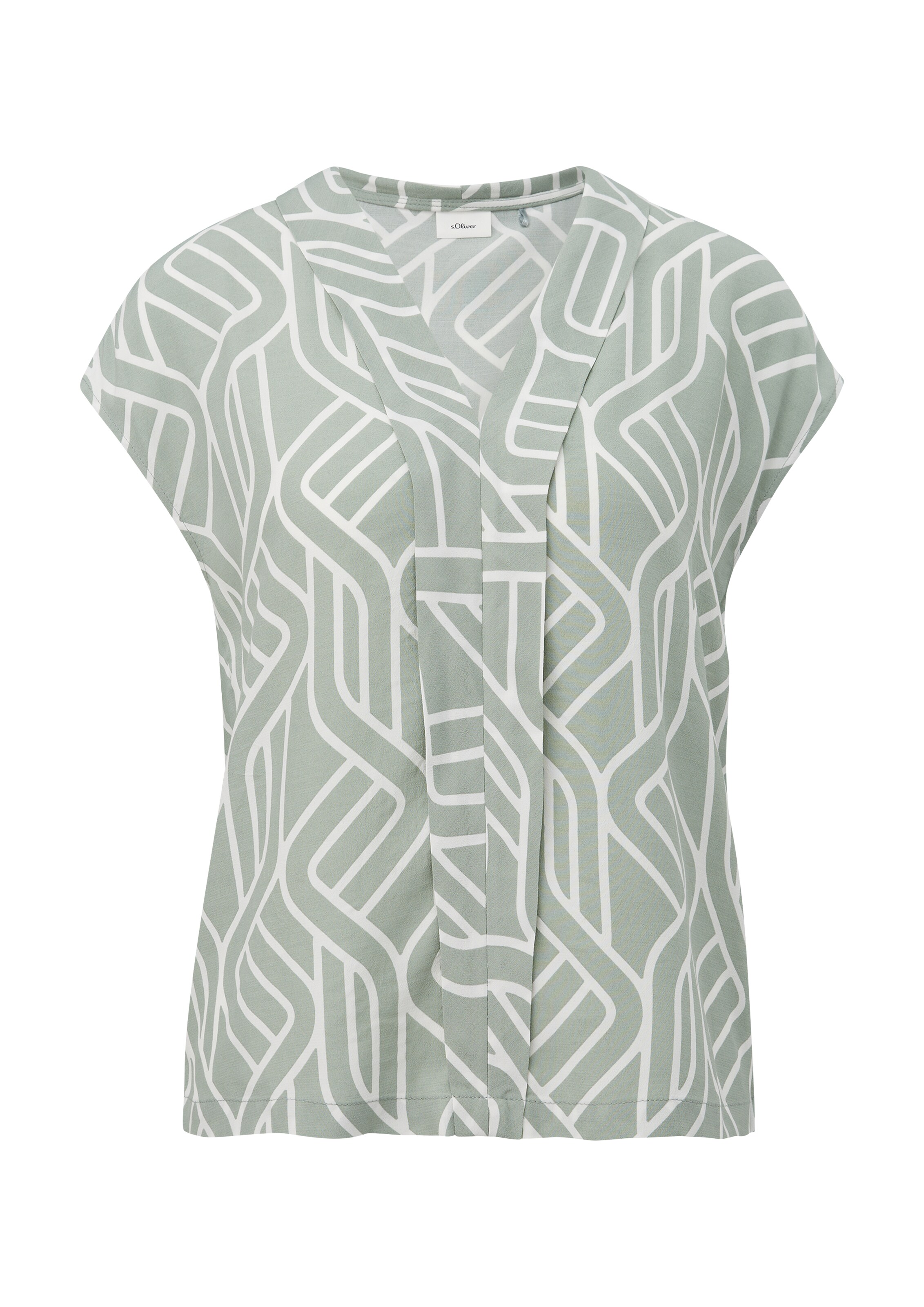 s.Oliver BLACK LABEL Bluse in Grün: Vorderseite