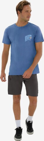 69Slam - Camiseta en azul: frente