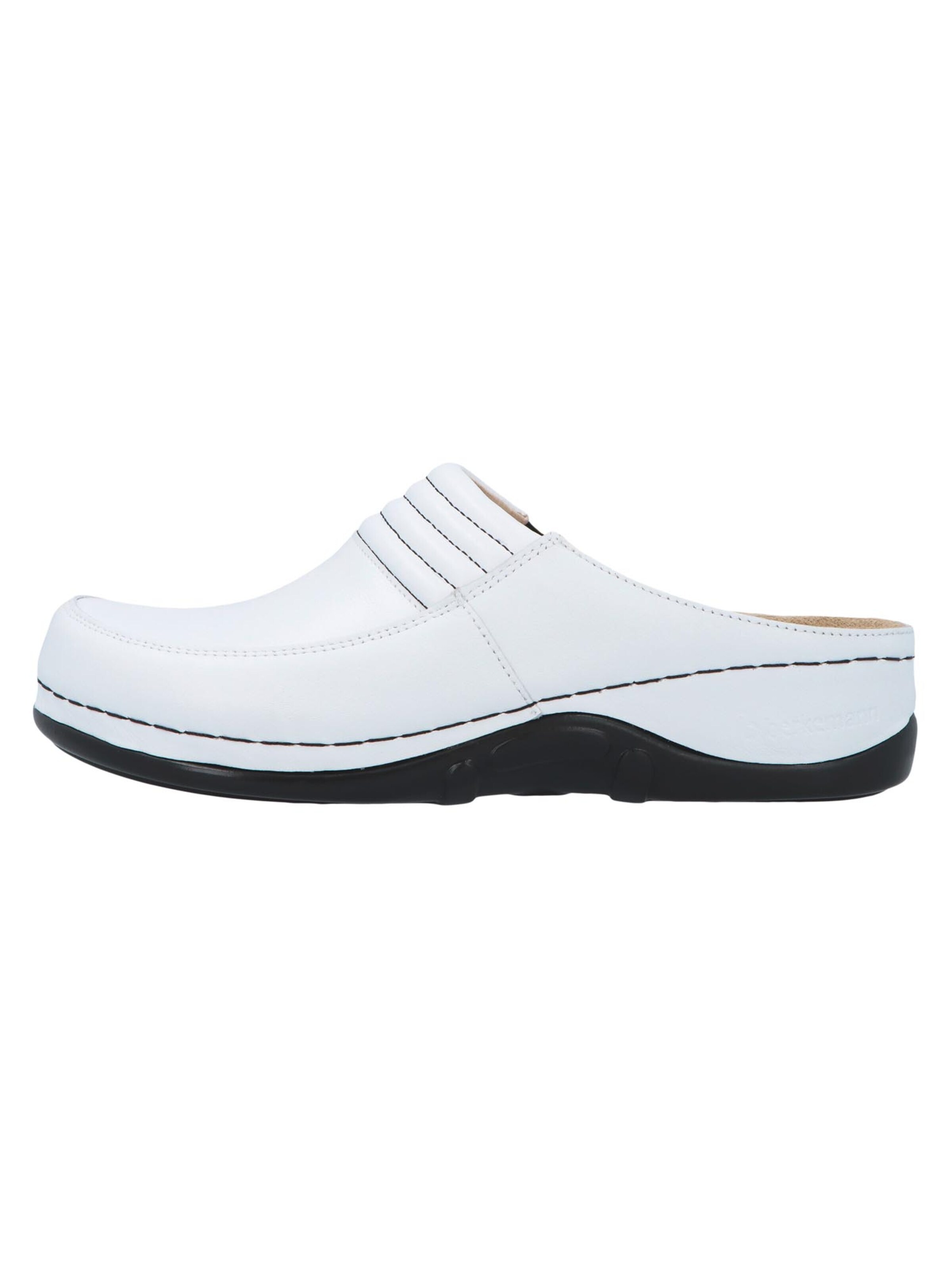 BERKEMANN Clogs 'Victoria' in Wit: voorkant