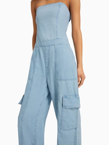 Bershka Jumpsuit in Blue