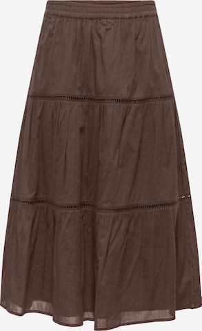 Jupe 'ONLIsabella' ONLY en marron : devant