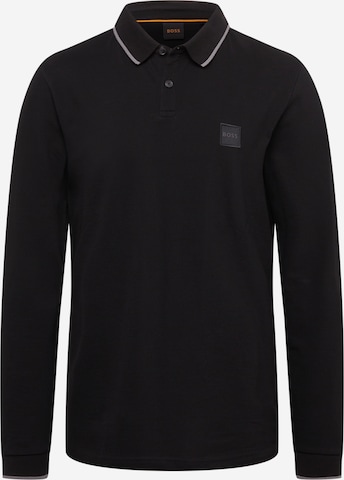 BOSS Orange Shirt 'Passertiplong' in Black: front