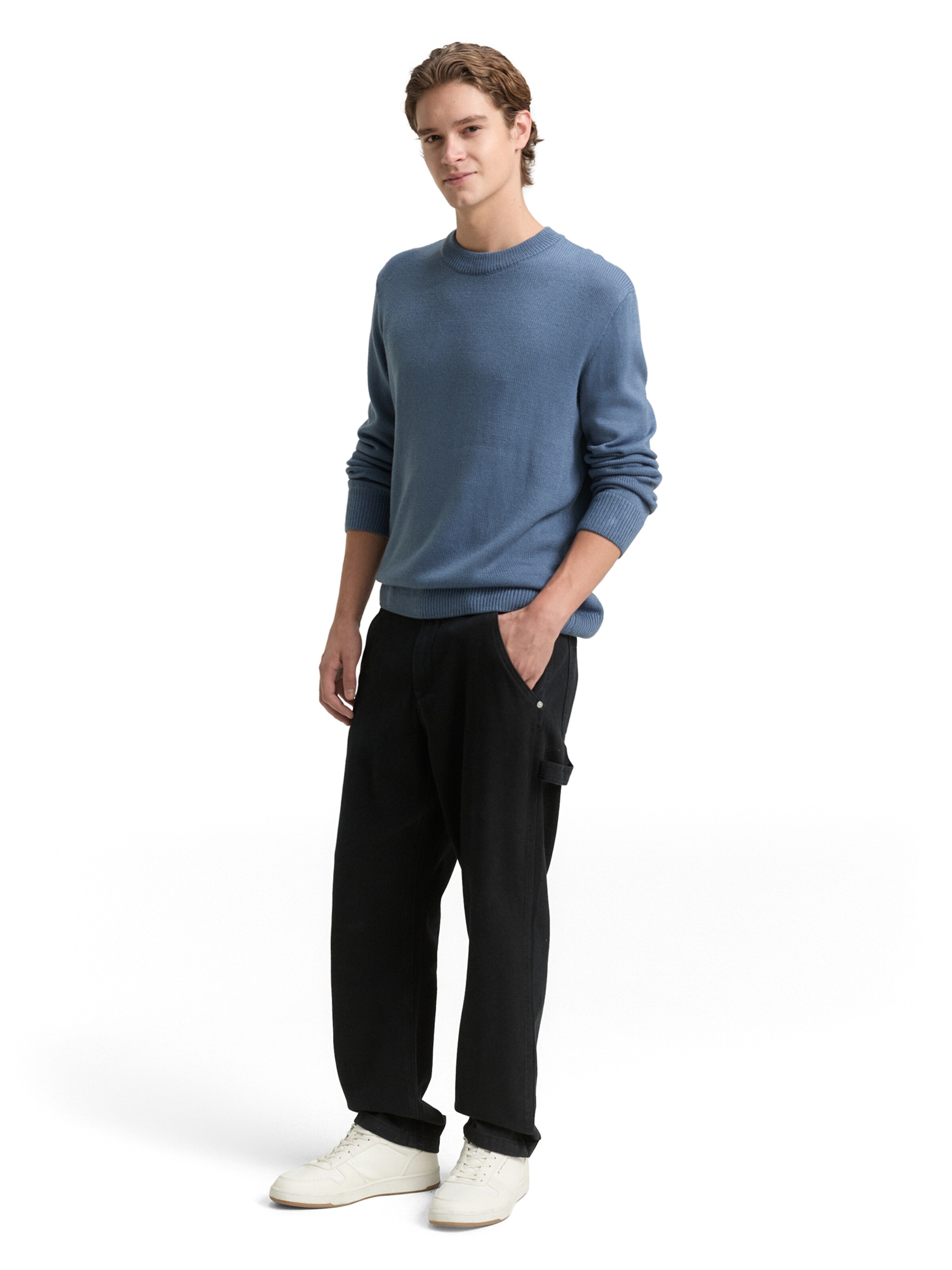 TOM TAILOR DENIM Svetr – modrá