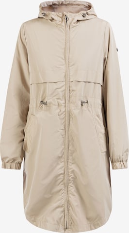 Parka mi-saison DreiMaster Maritim en beige : devant