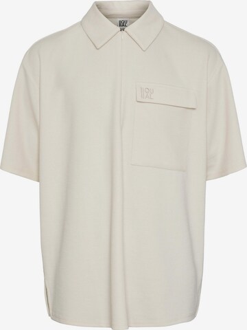 IIQUAL Shirt 'LAIT' in Beige: voorkant