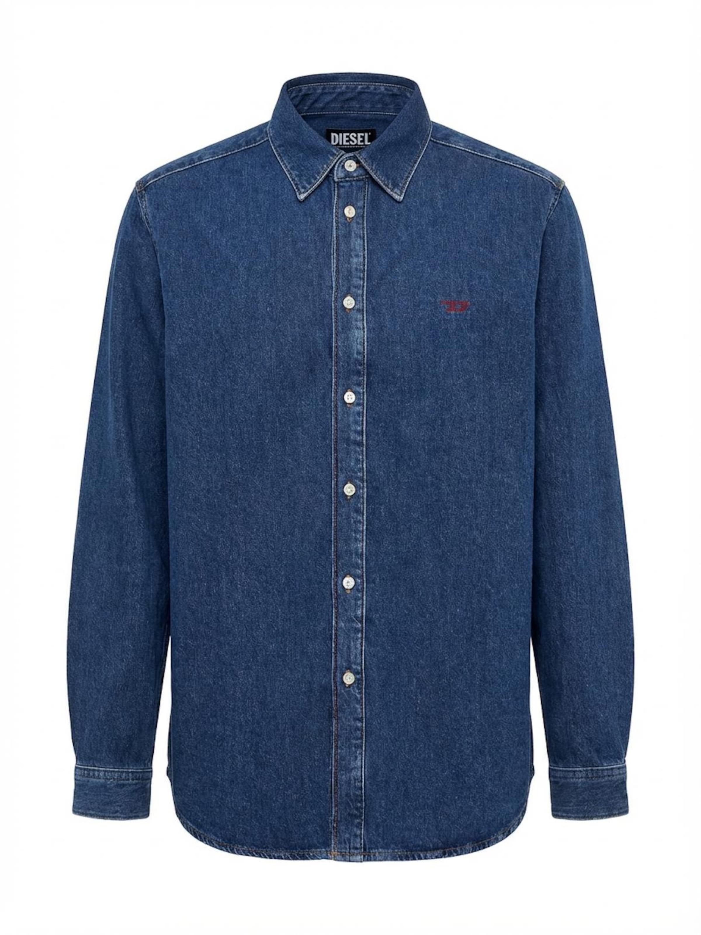 DIESEL Overhemd 'D-SIMPLY' in de kleur Blauw, Productweergave