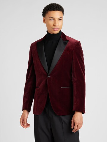 Coupe regular Veste de costume 'H-Hutson-Tux' BOSS en rouge : devant