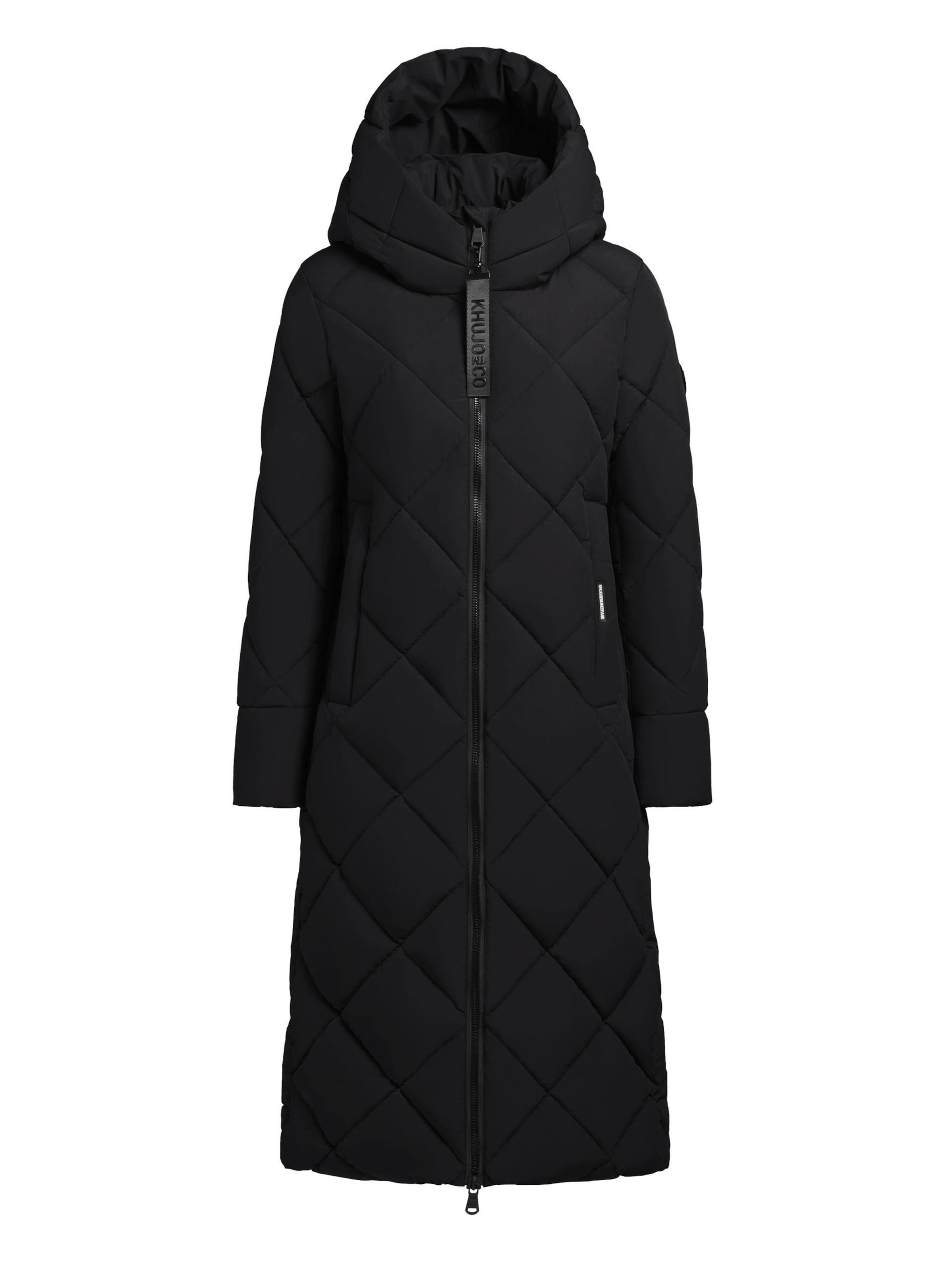 Cappotto invernale ' Elow-YM ' di khujo in nero: frontale