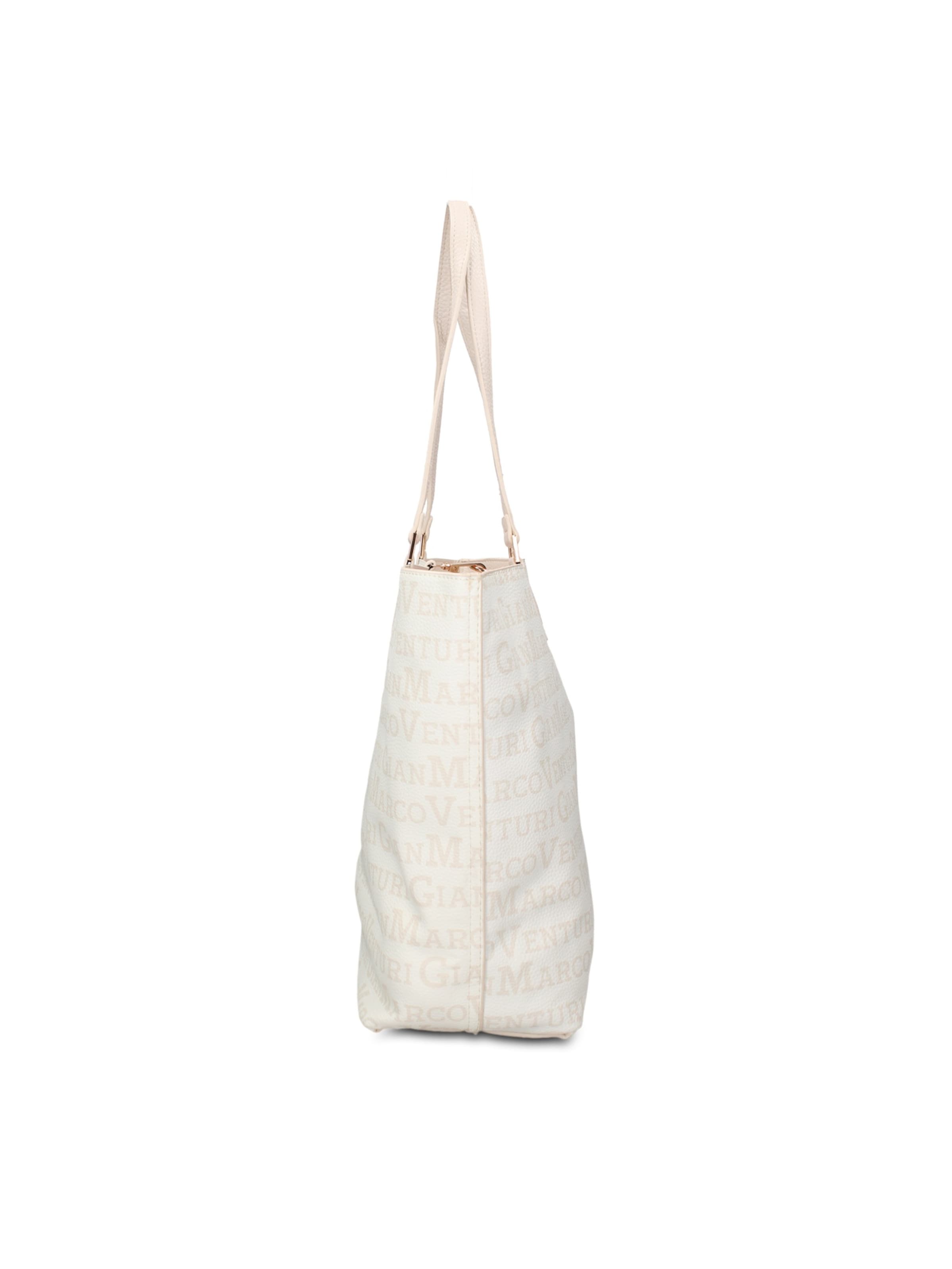 Shopper 'Shopper Elegante Pelle Vegana Gianmarco Venturi - Borsa Donna Versatile' di GianMarco Venturi in beige