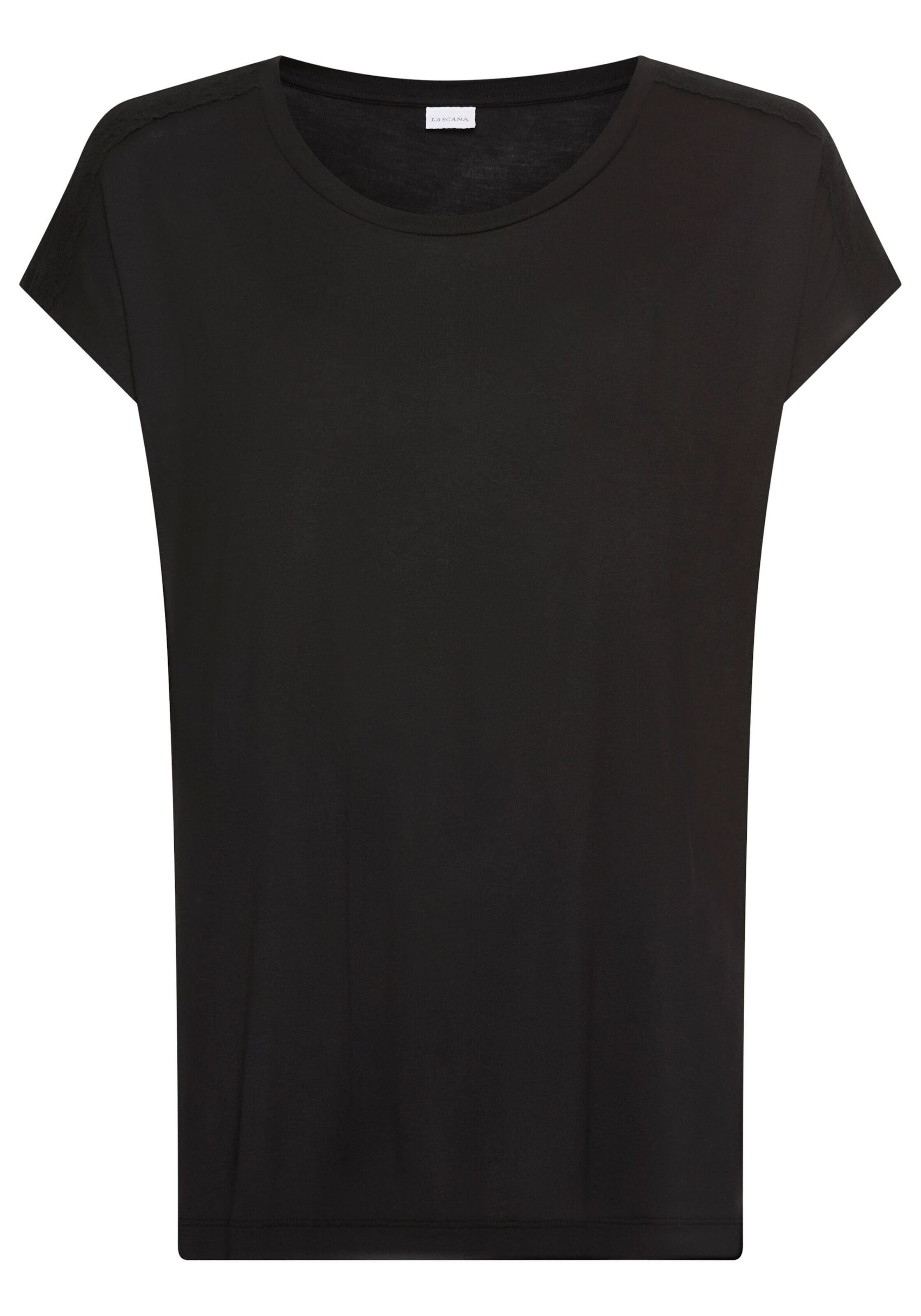 LASCANA Koszulka do spania w kolorze czarny: przód