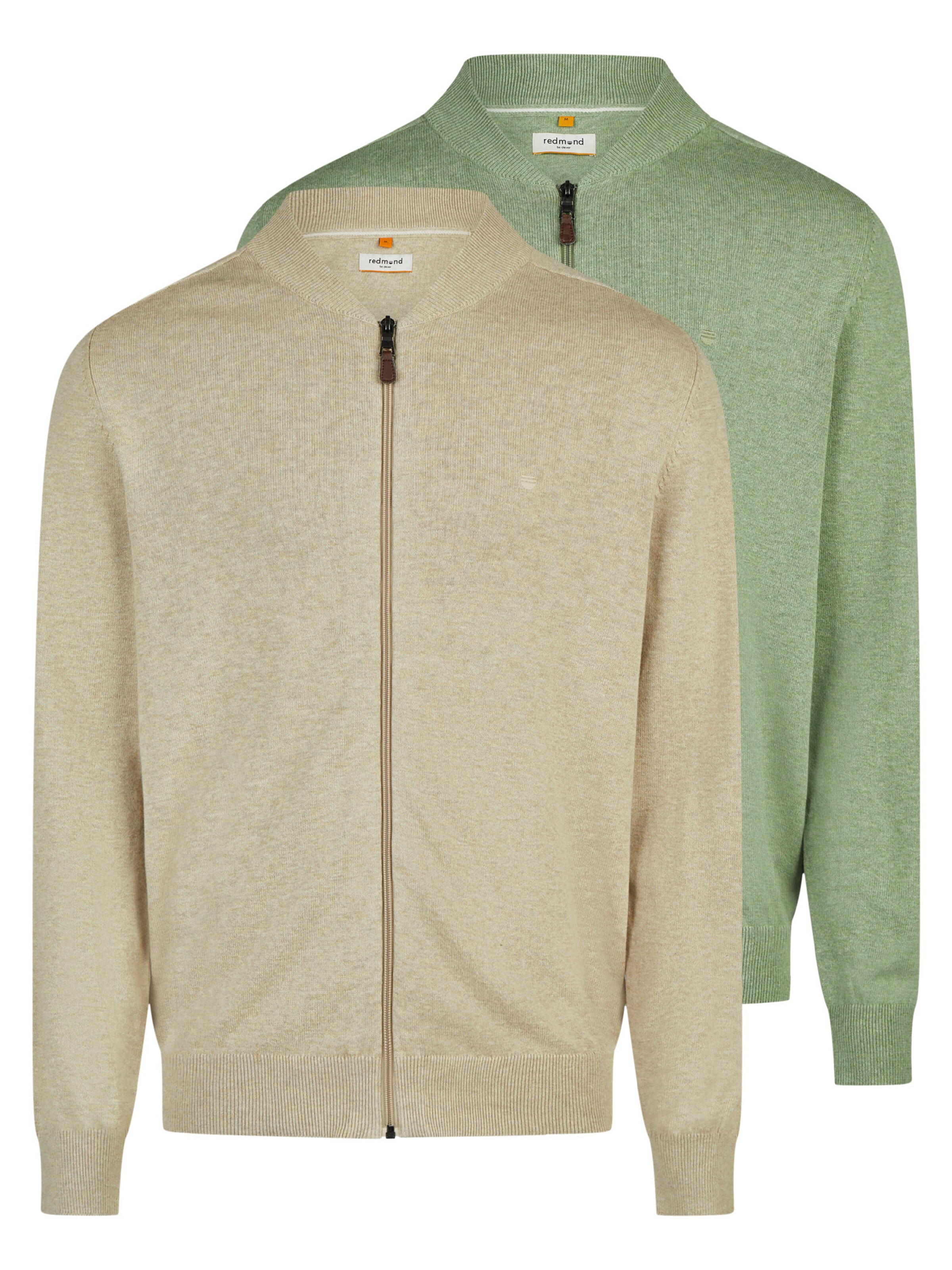 redmond Knit cardigan 'Basic' in Green: front
