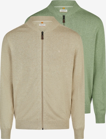 redmond Knit Cardigan 'Basic' in Green: front