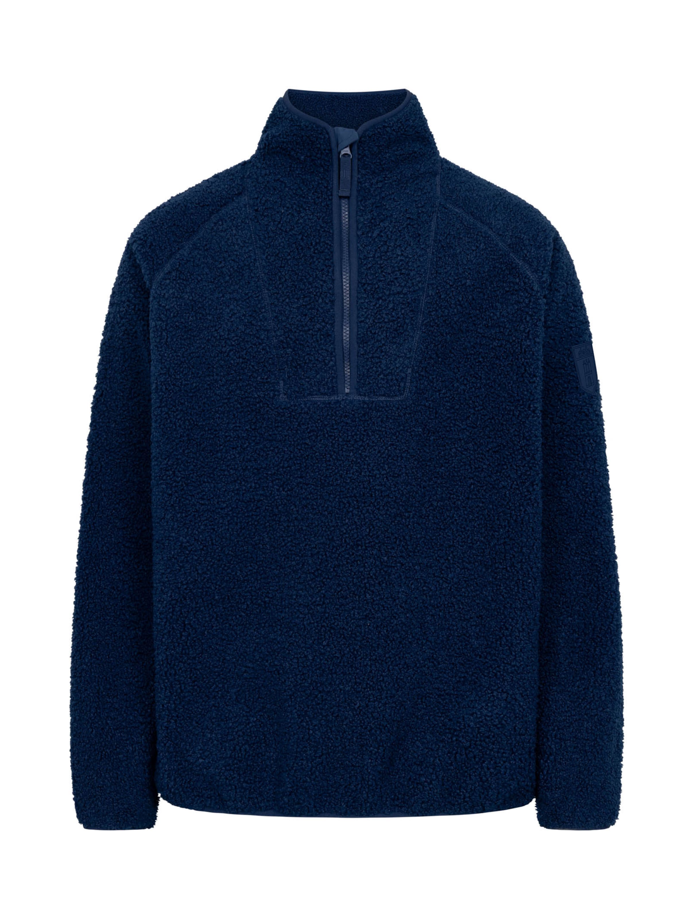 Derbe Fleecejacke 'Kuschelby' in Blau: Vorderseite