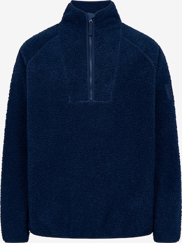 Derbe Fleecejacke 'Kuschelby' in Blau: Vorderseite