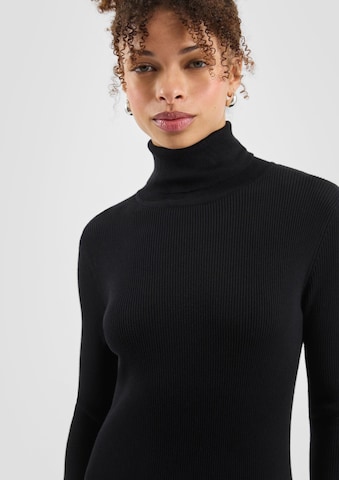 QS Gebreide jurk in Zwart