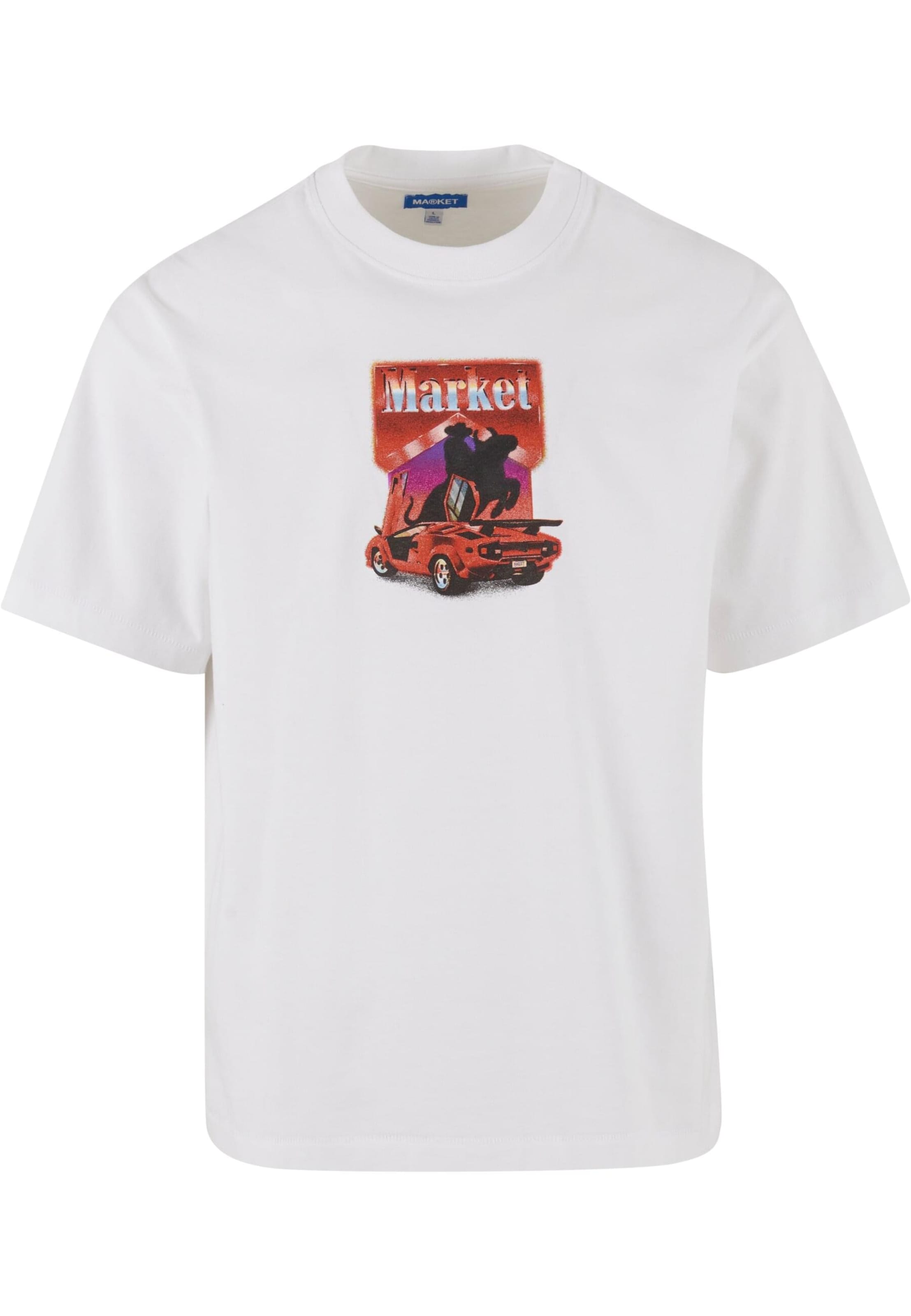 MARKET Shirt 'Bullrider' in White: front