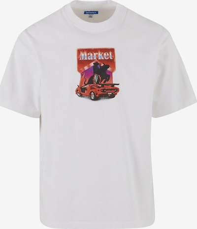 Marškinėliai 'Bullrider' iš MARKET, spalva – purpurinė / raudona / juoda / balta, Prekių apžvalga