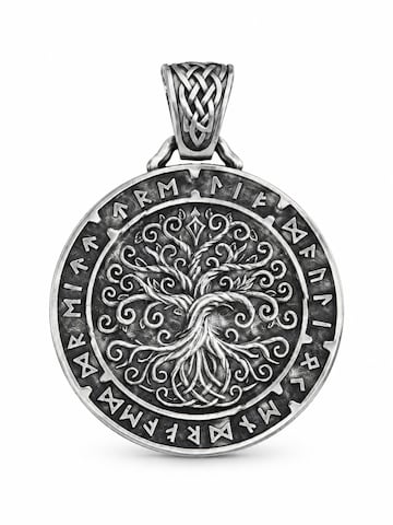 Brelocuri 'YGGDRASIL TREE OF LIFE' de la REYTEL pe argintiu: față
