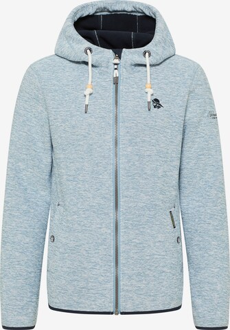 Schmuddelwedda Fleece jas in Blauw: voorkant