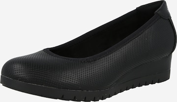 Pumps de la s.Oliver pe negru: față