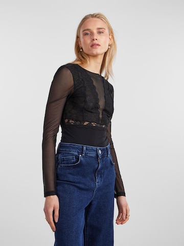 PIECES Shirt body 'SICCA' in Zwart: voorkant