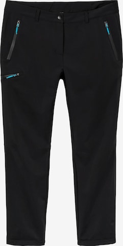 SHEEGO Regular Athletic Pants in Black: front