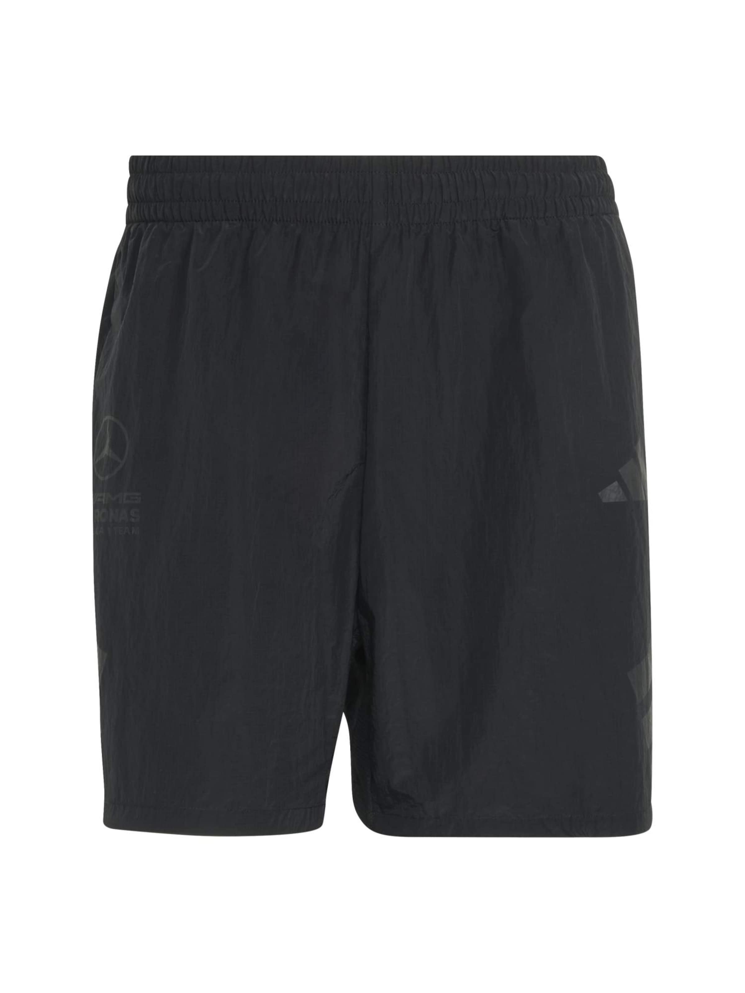 ADIDAS SPORTSWEAR Ohlapna forma Športne hlače 'Mercedes - AMG Petronas Formula 1 Team Night' | črna barva: sprednja stran