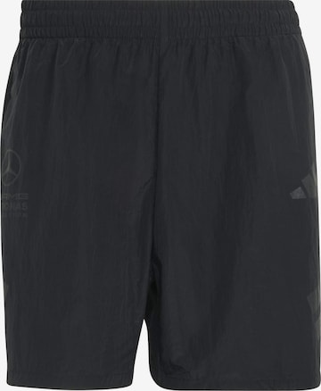juoda ADIDAS SPORTSWEAR Laisvas Sportinės kelnės 'Mercedes - AMG Petronas Formula 1 Team Night': priekis