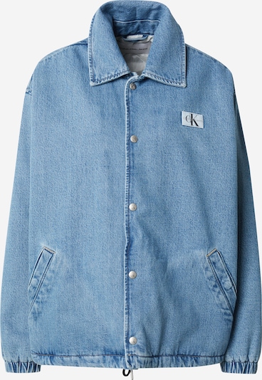 Geacă de primăvară-toamnă Calvin Klein Jeans pe albastru denim / gri / negru / alb, Vizualizare produs
