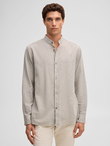 STRELLSON Comfort fit Button Up Shirt in Grey: front