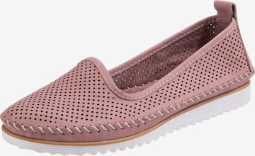 Esgano Classic Flats in Purple: front