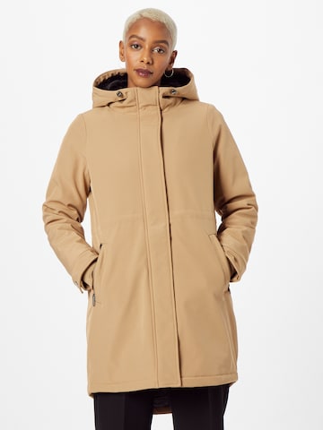 VERO MODA Between-Seasons Parka in Beige: front