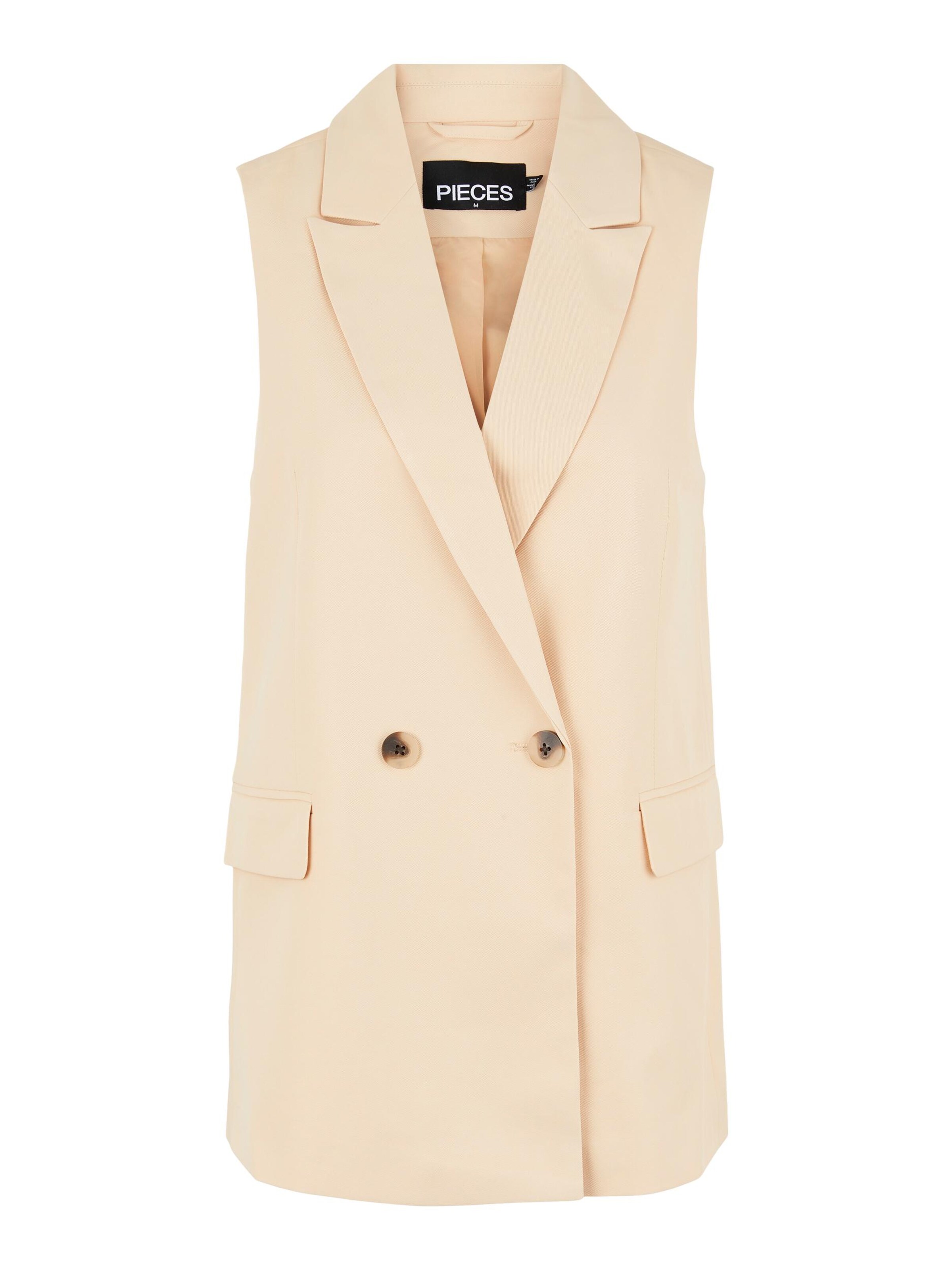 PIECES Weste 'VAGNA' in beige, Produktansicht
