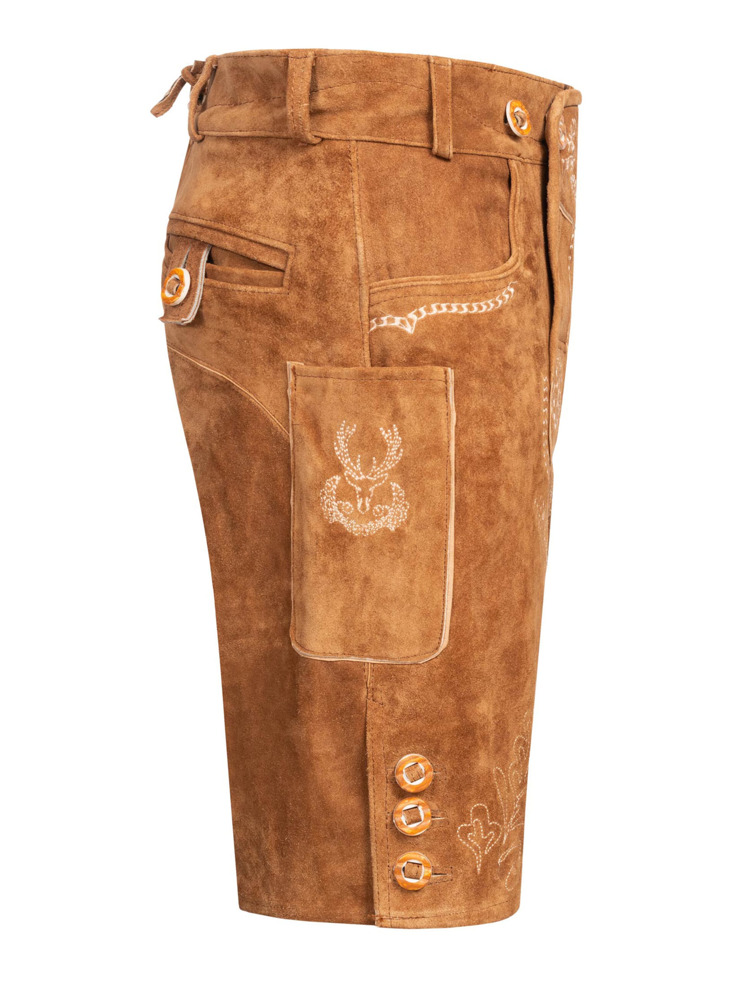 Alessandro Salvarini Regular Trachtenshorts in Braun