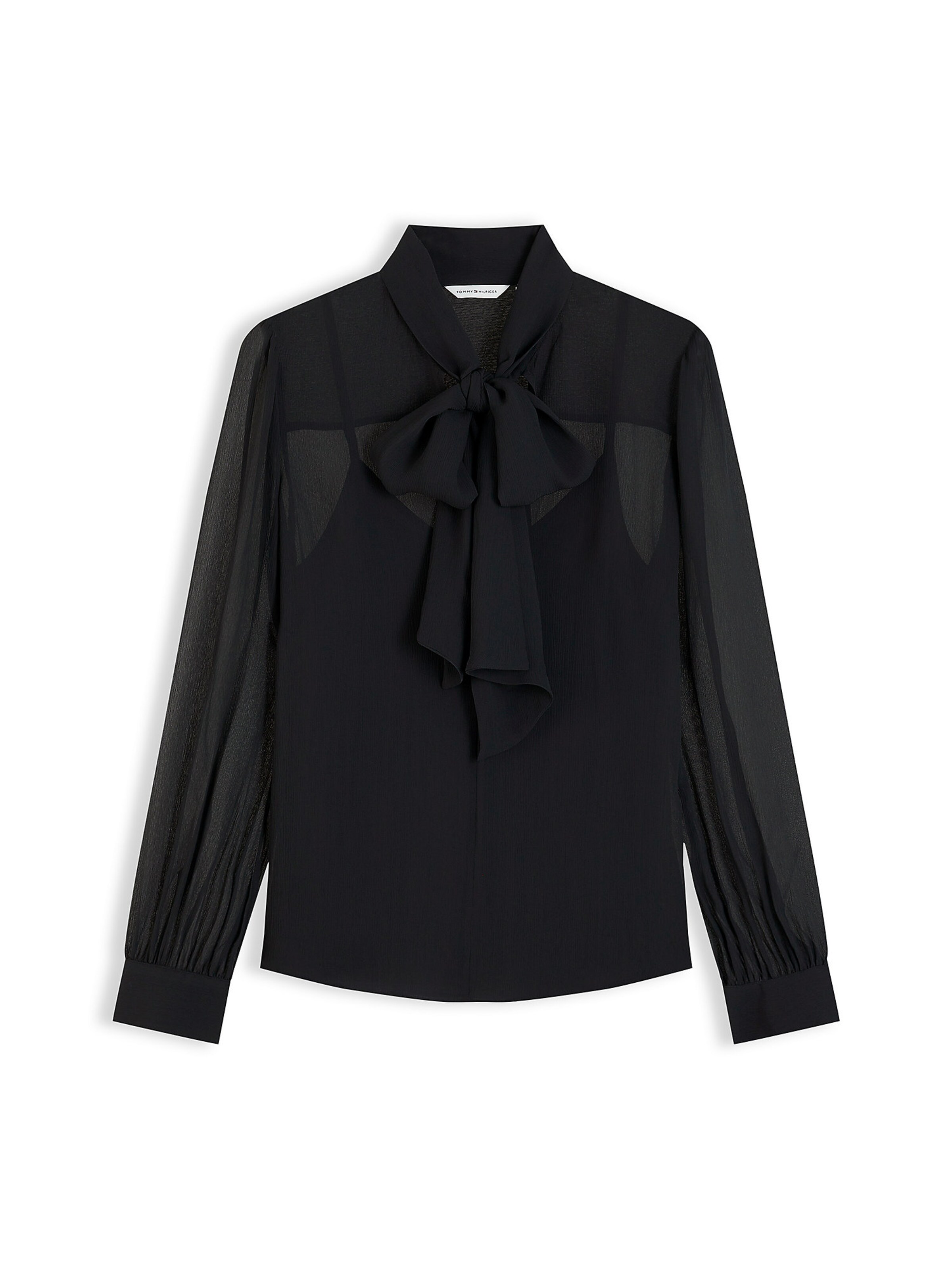 TOMMY HILFIGER Blouse in Zwart: voorkant