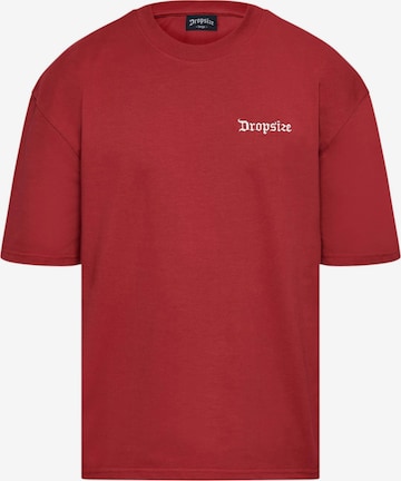 Dropsize Shirt in Rood: voorkant