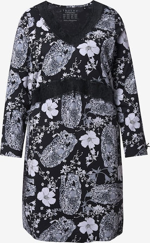 TruYou Nachthemd in Schwarz: Vorderseite