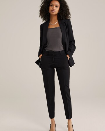 WE Fashion Slimfit Nadrág - fekete