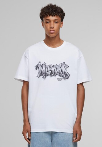 MT Upscale Shirt 'NY Graffiti' in White
